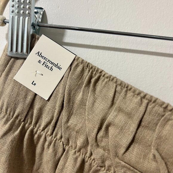 🏷 *NWT*✨ Abercrombie & Fitch Linen-Blend Ultra Wide-Leg Pant ✨ - Picture 7 of 8